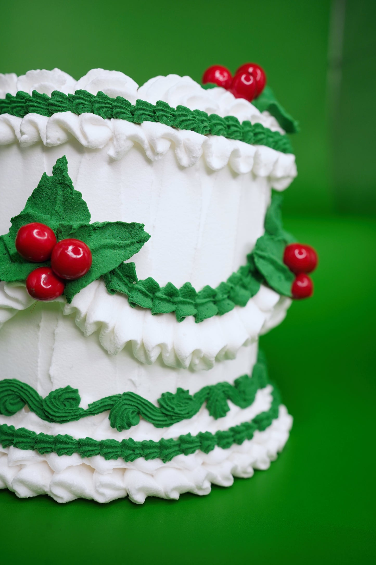 Traditional Christmas Fake Cake