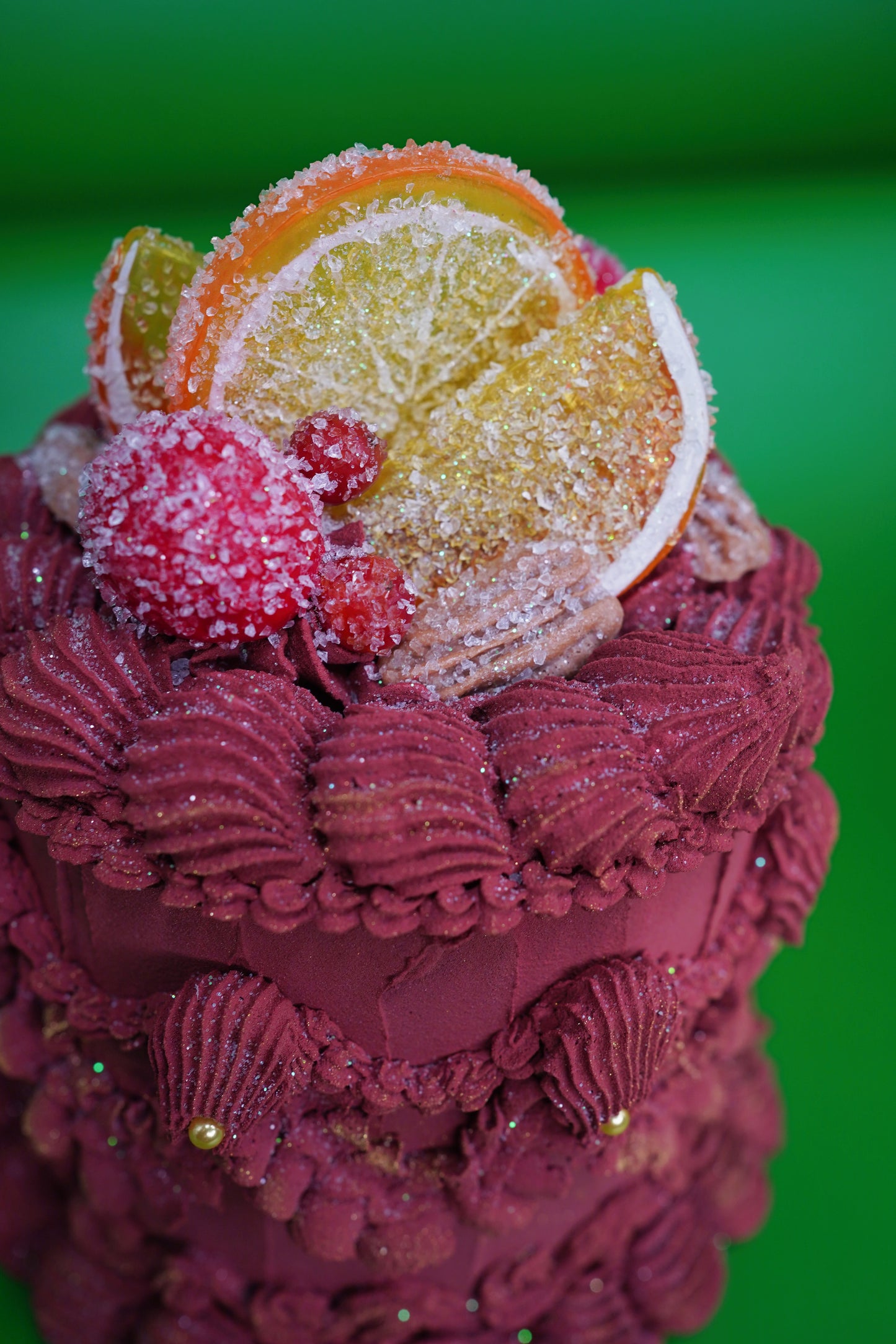 Mulled Wine Christmas Fake Cake