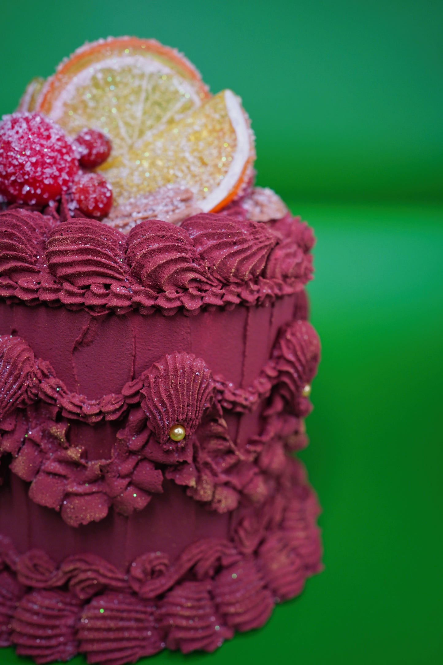 Mulled Wine Christmas Fake Cake