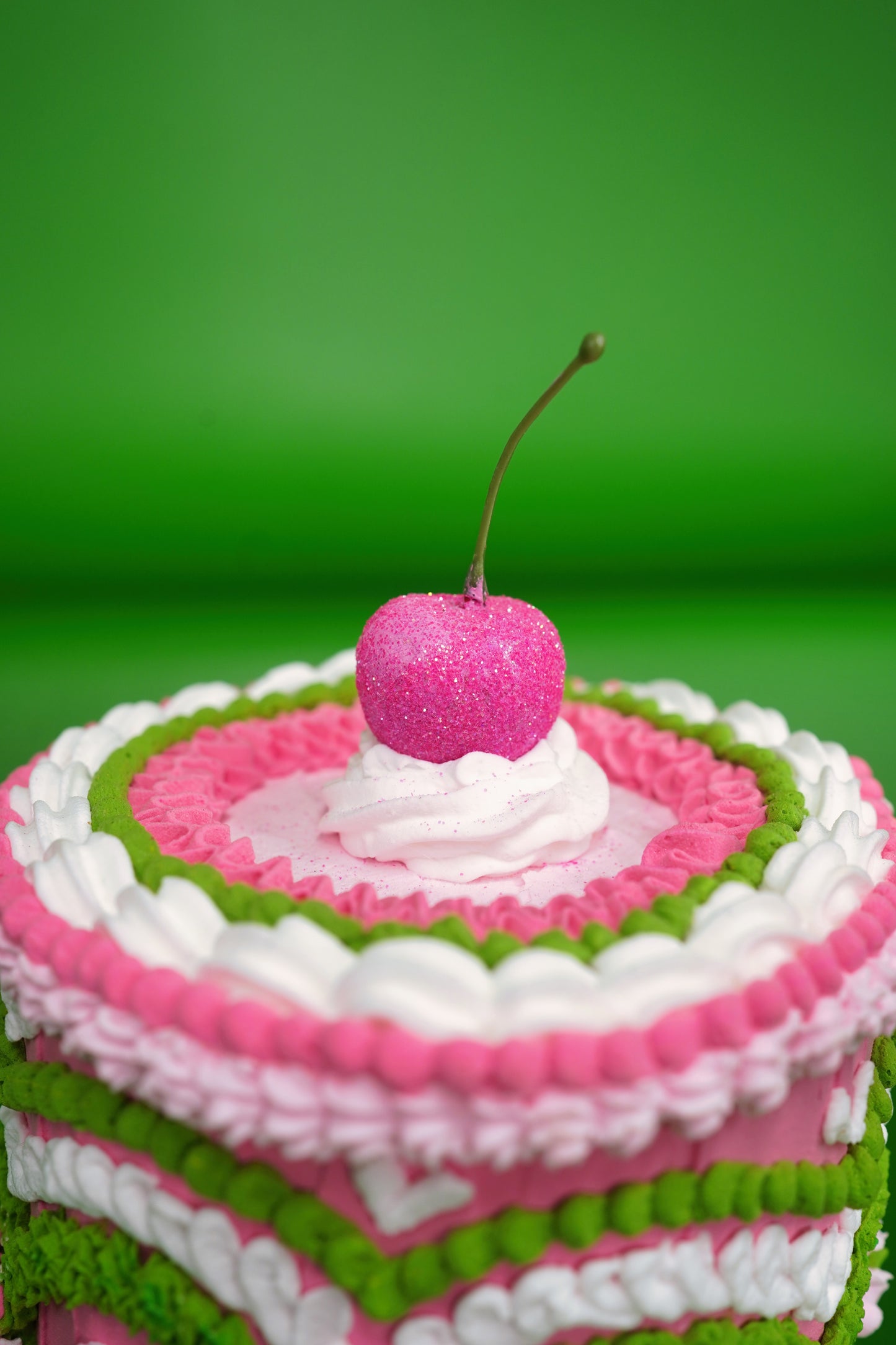 Pink and Green Fake Cake