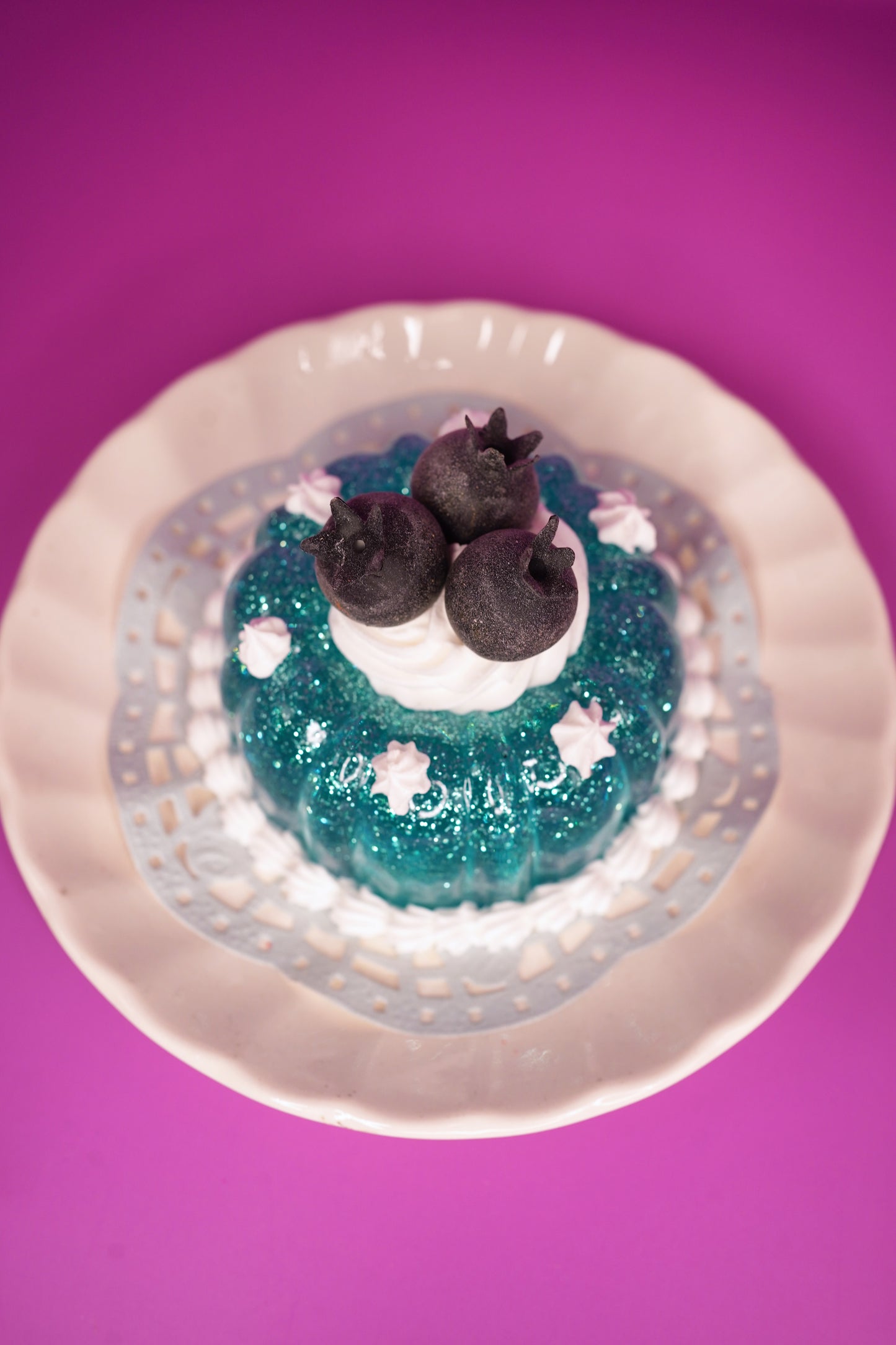 Glitter Blueberry Jello