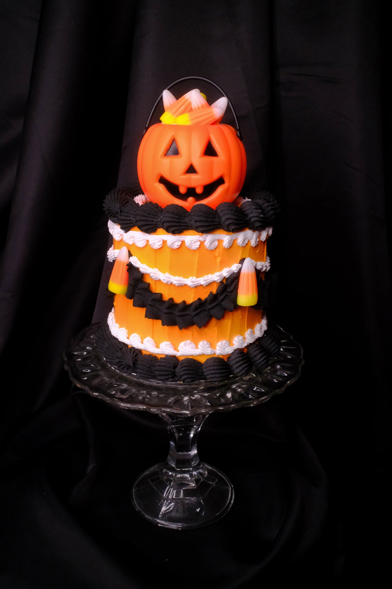 Jack O Lantern Fake Cake