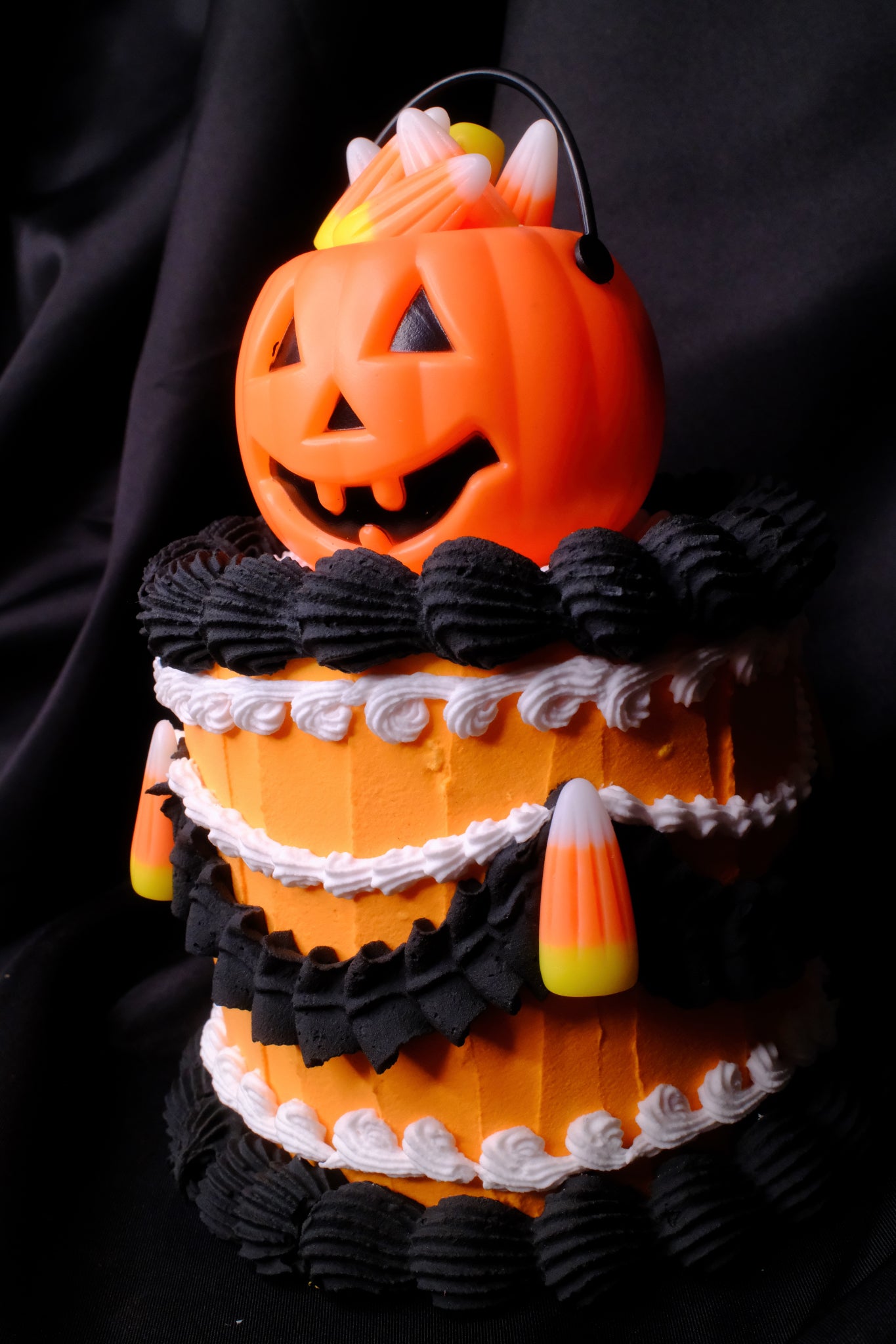 Jack O Lantern Fake Cake