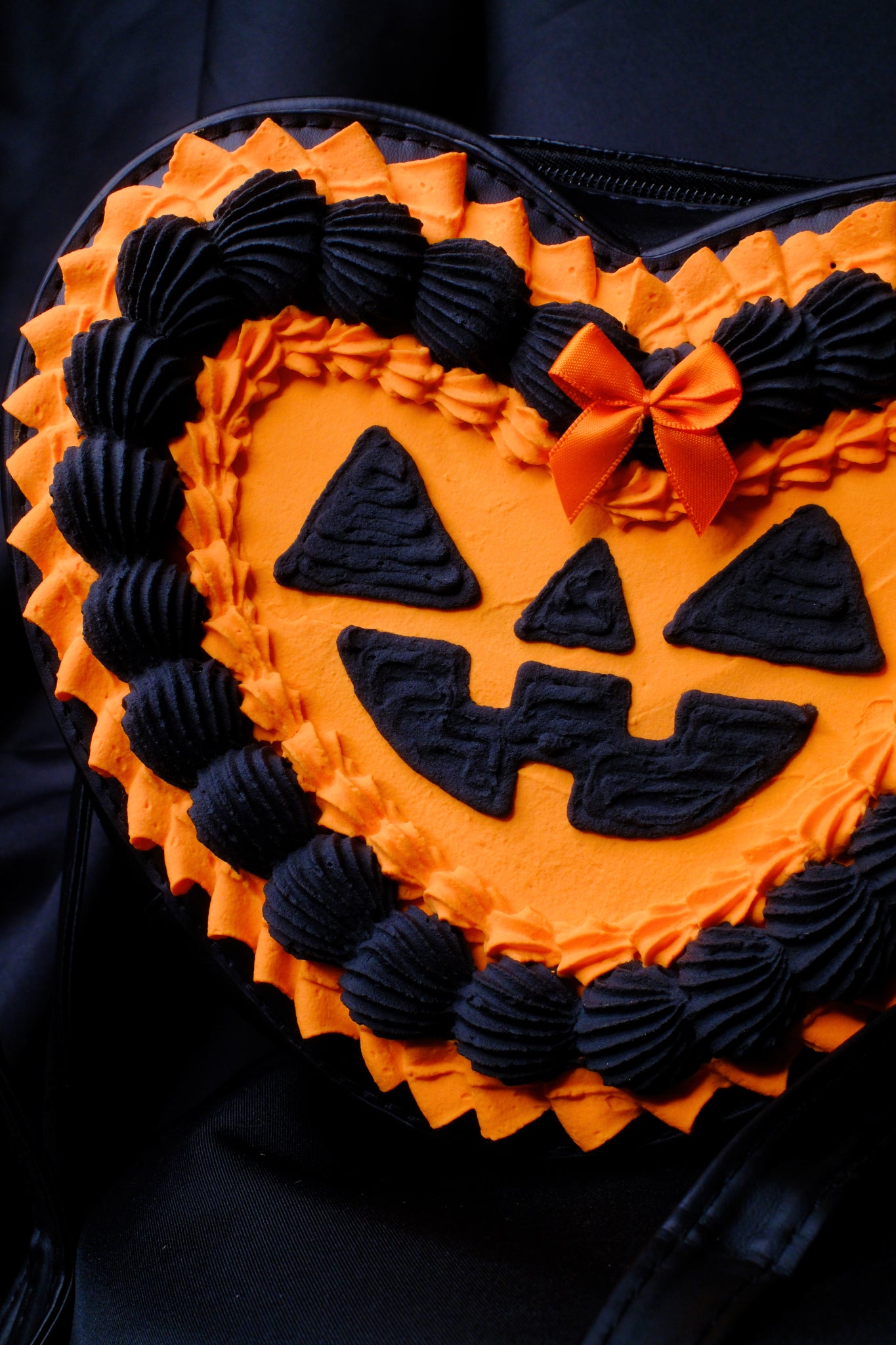 Jack O Lantern Heart Cake Purse