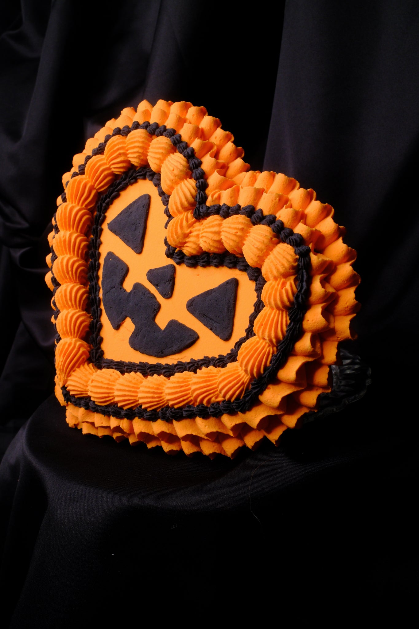 Jack O Lantern Fake Cake Heart