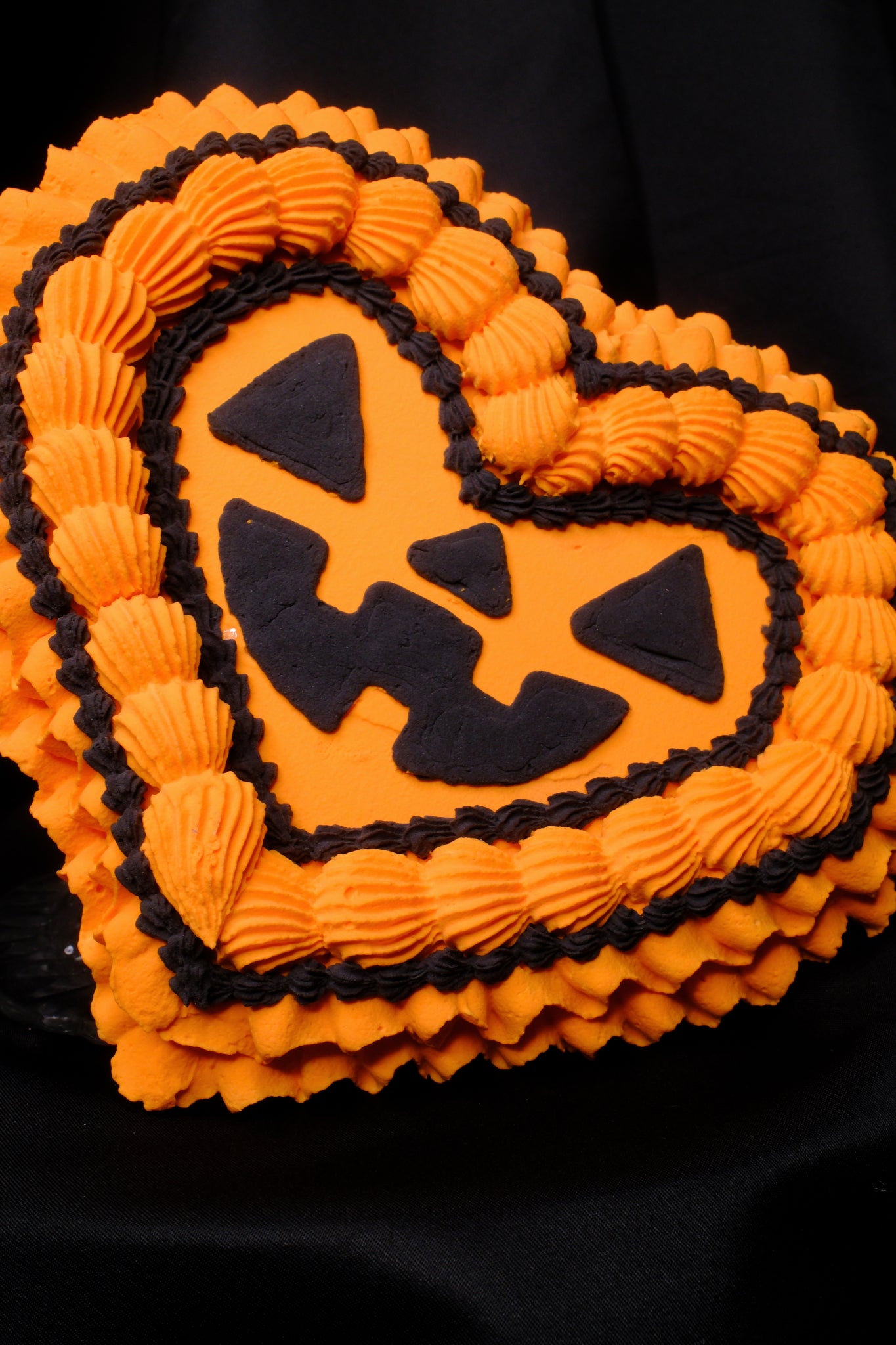 Jack O Lantern Fake Cake Heart