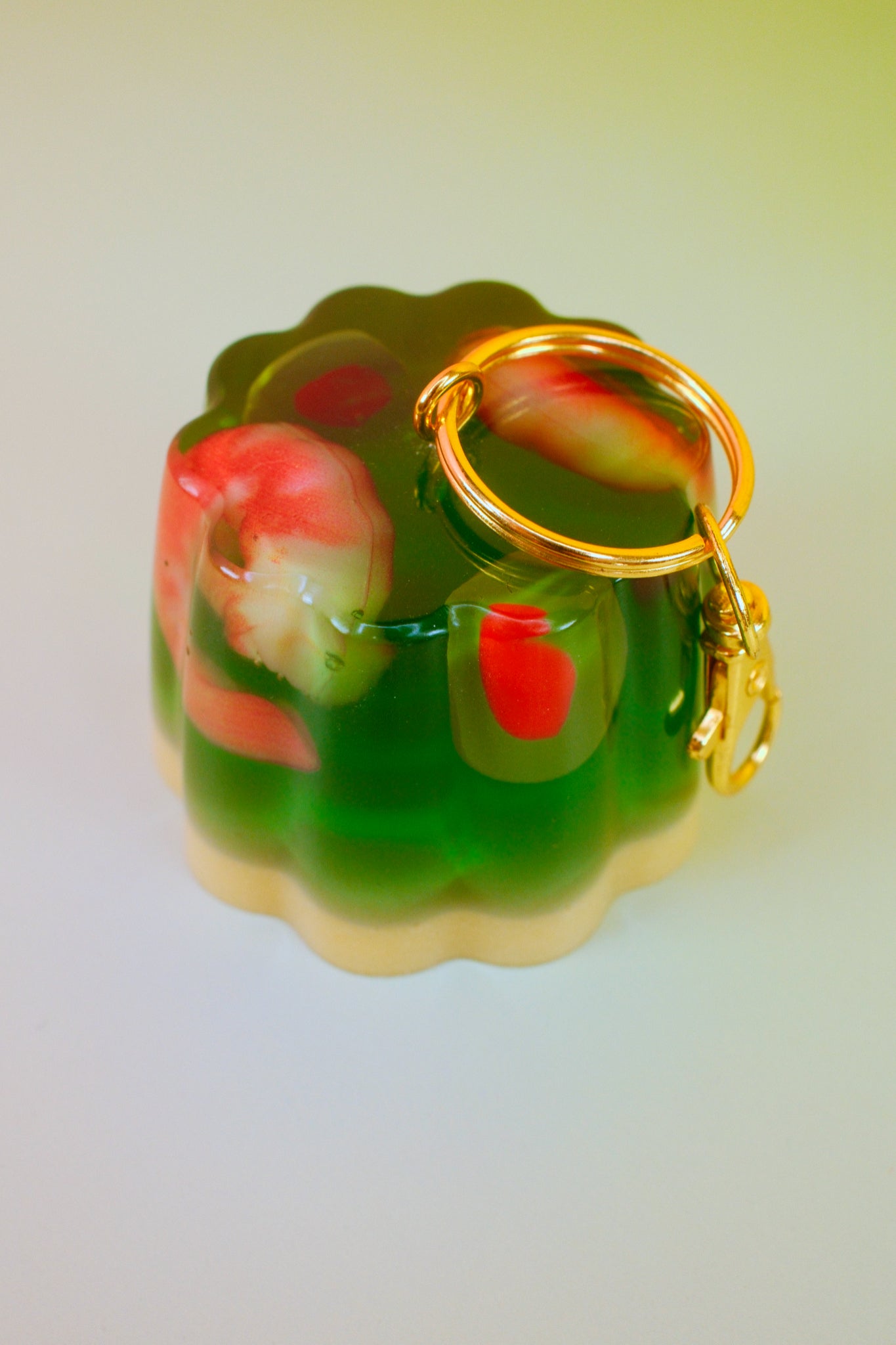 Shrimp and Olive Jello Bag Charm