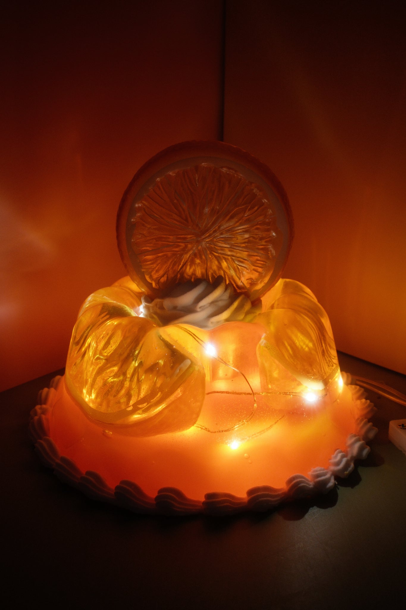 Small Orange Light Up Jello