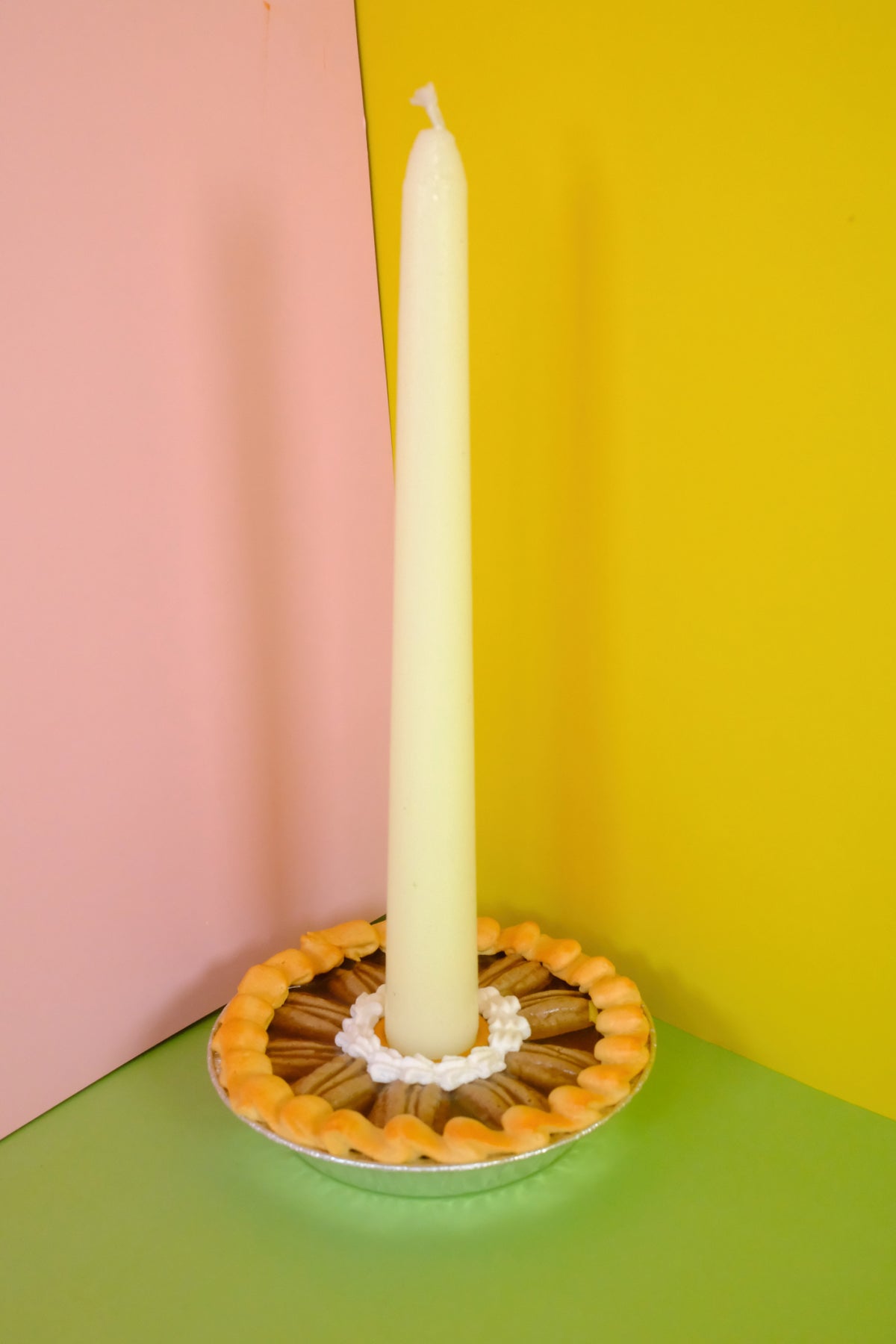 Pecan Pie Candlestick Holder