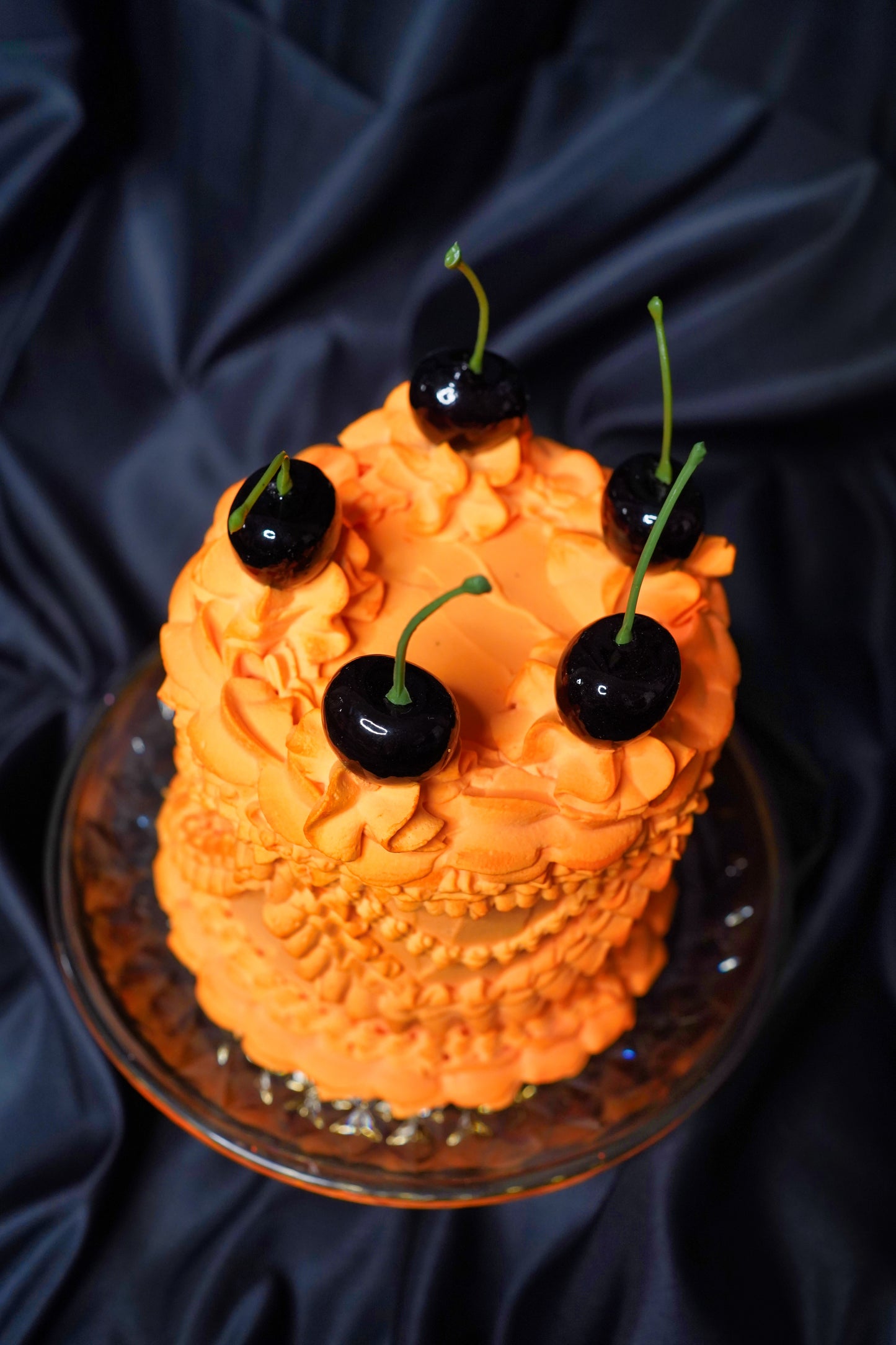 Orange Halloween Fake Cake