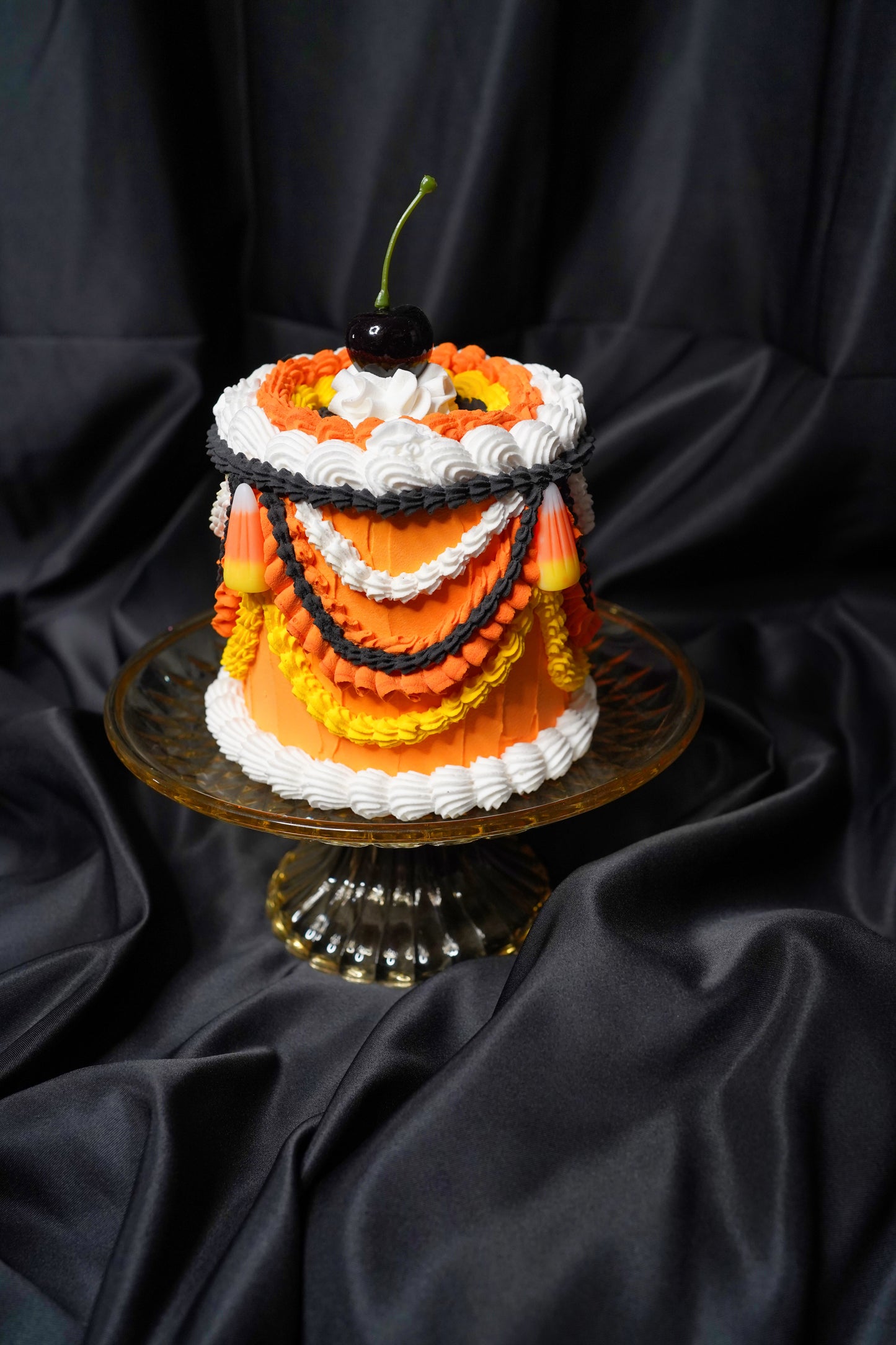 Halloween Candy Corn Fake Cake