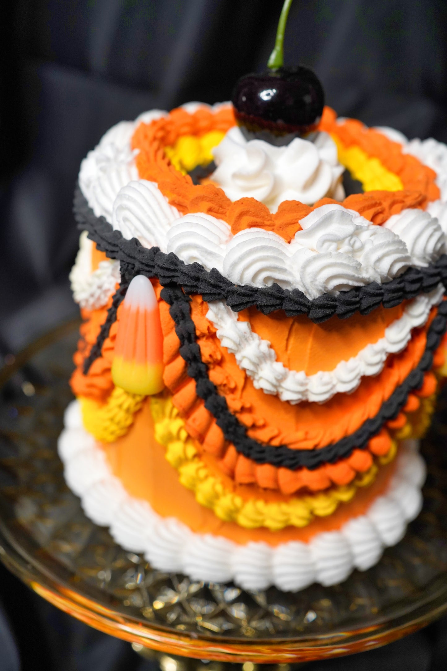 Halloween Candy Corn Fake Cake