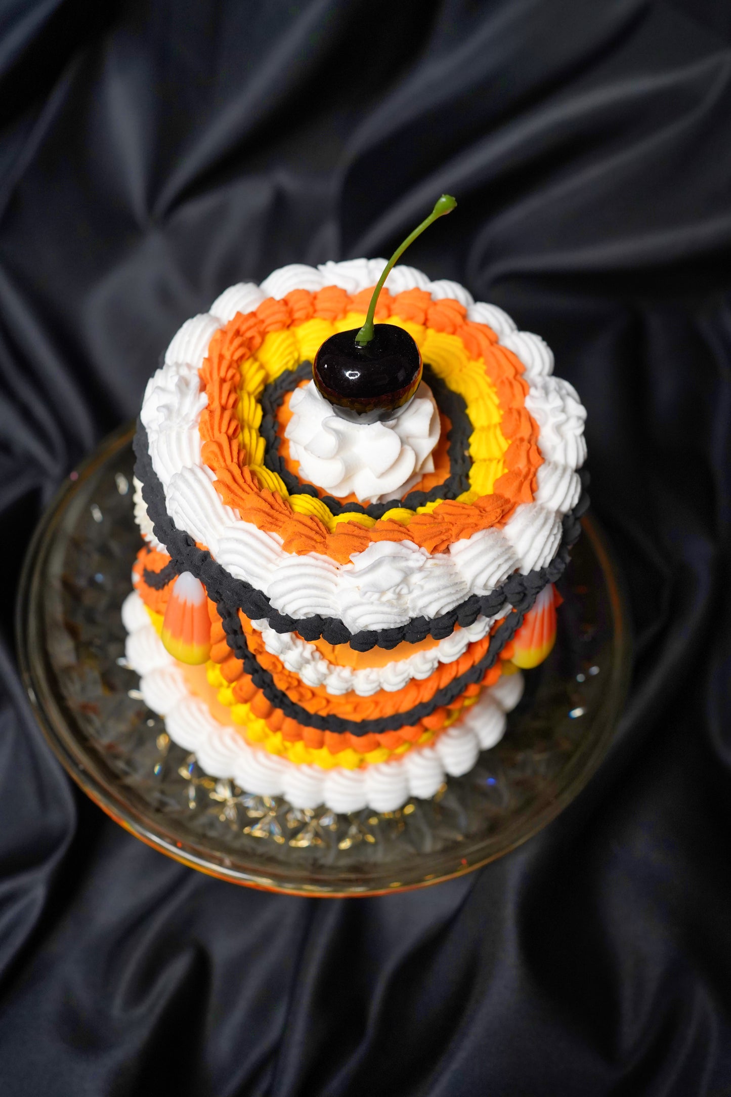 Halloween Candy Corn Fake Cake