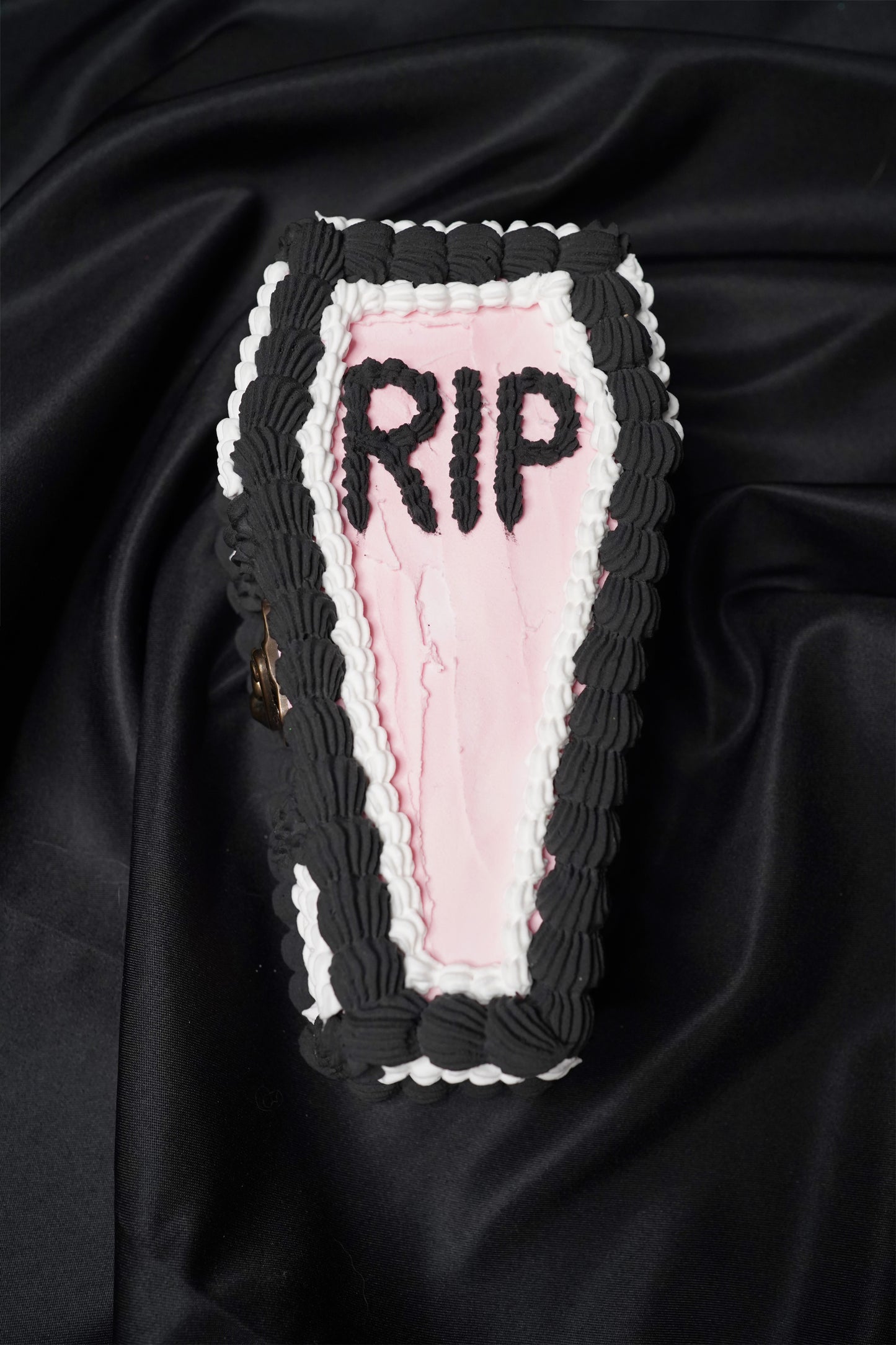 Pink and Black Fake Cake Coffin Box