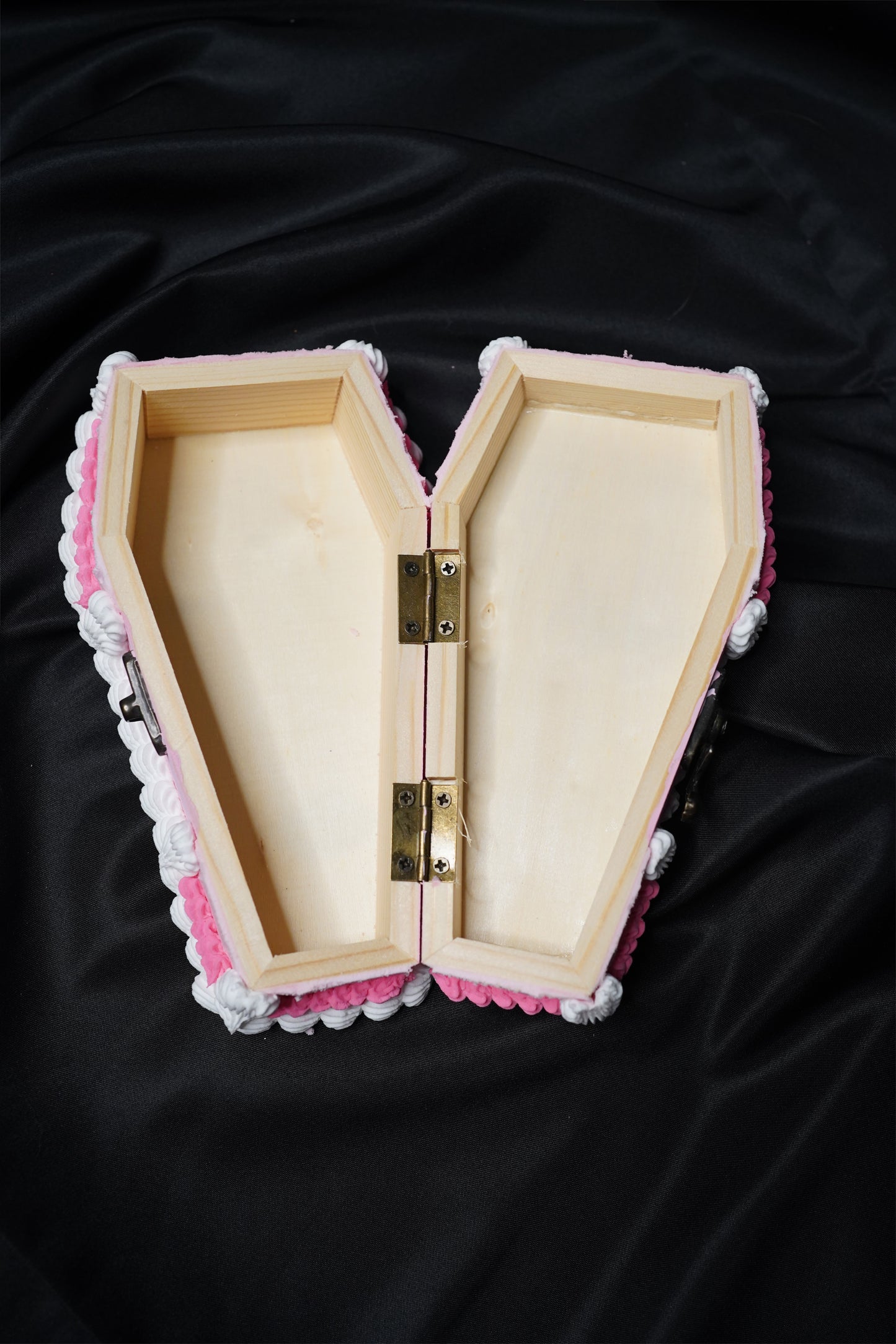 Pink and White Fake Cake Coffin Box