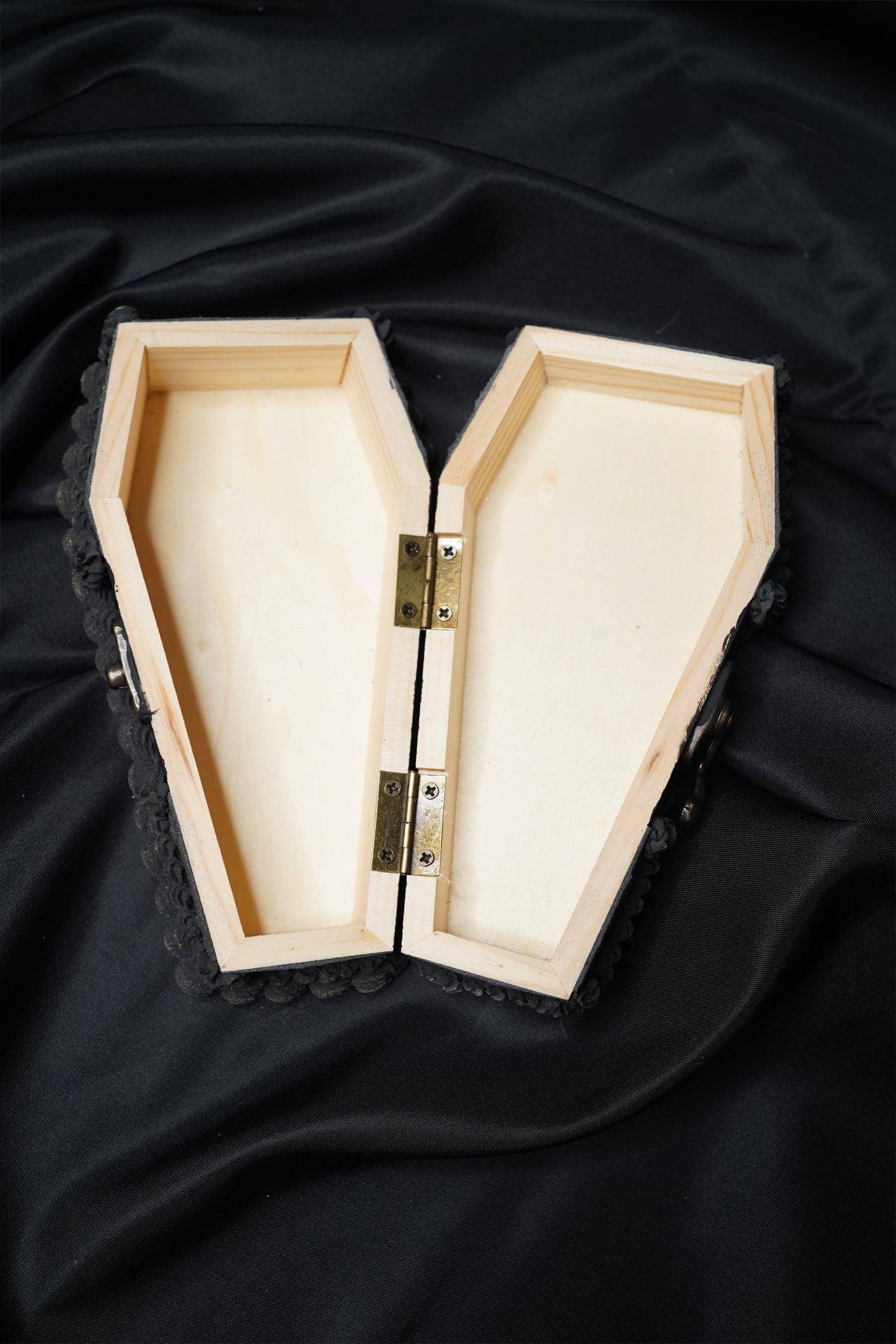 Black Fake Cake Coffin Box