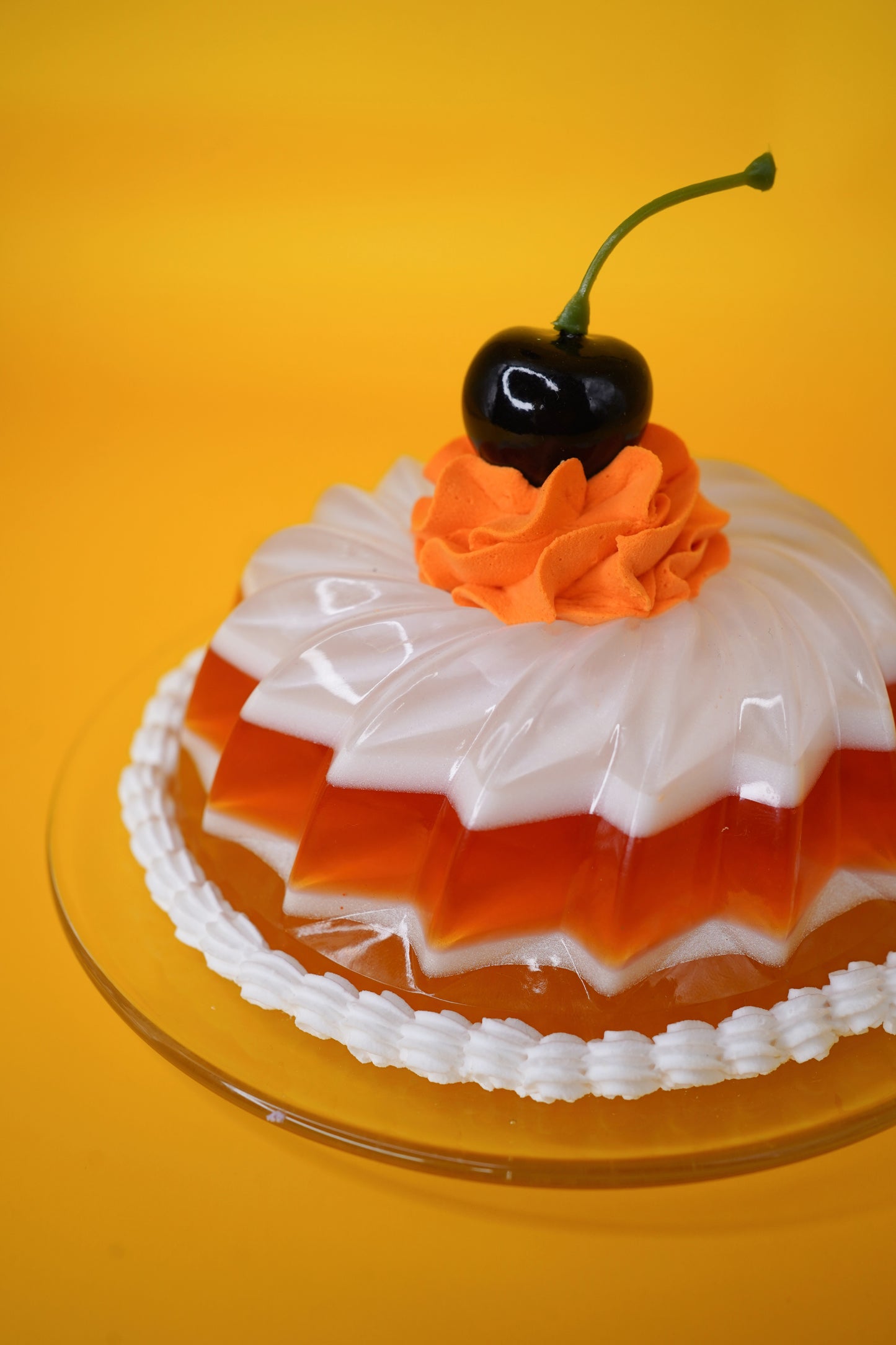 Medium Candy Corn Layered Resin Jello