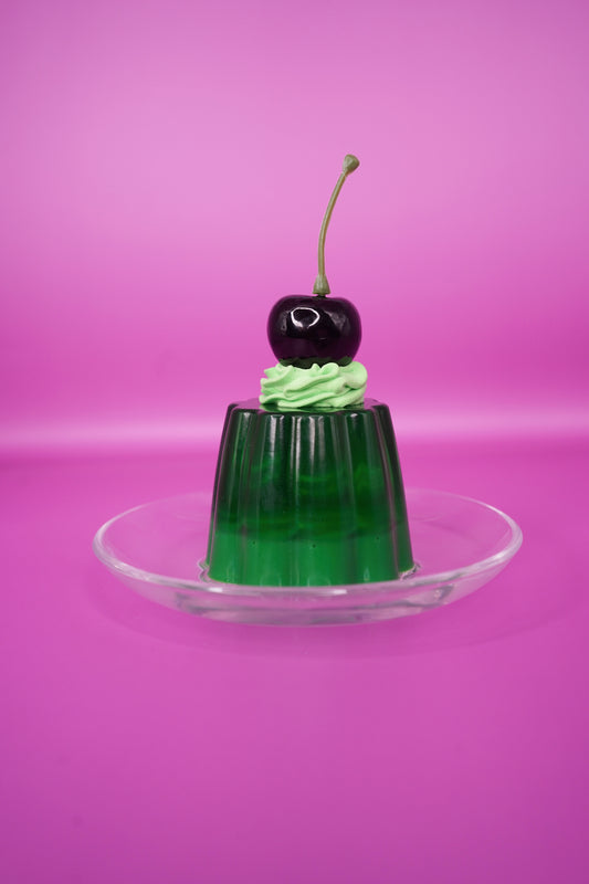 Black Cherry Green Resin Jello