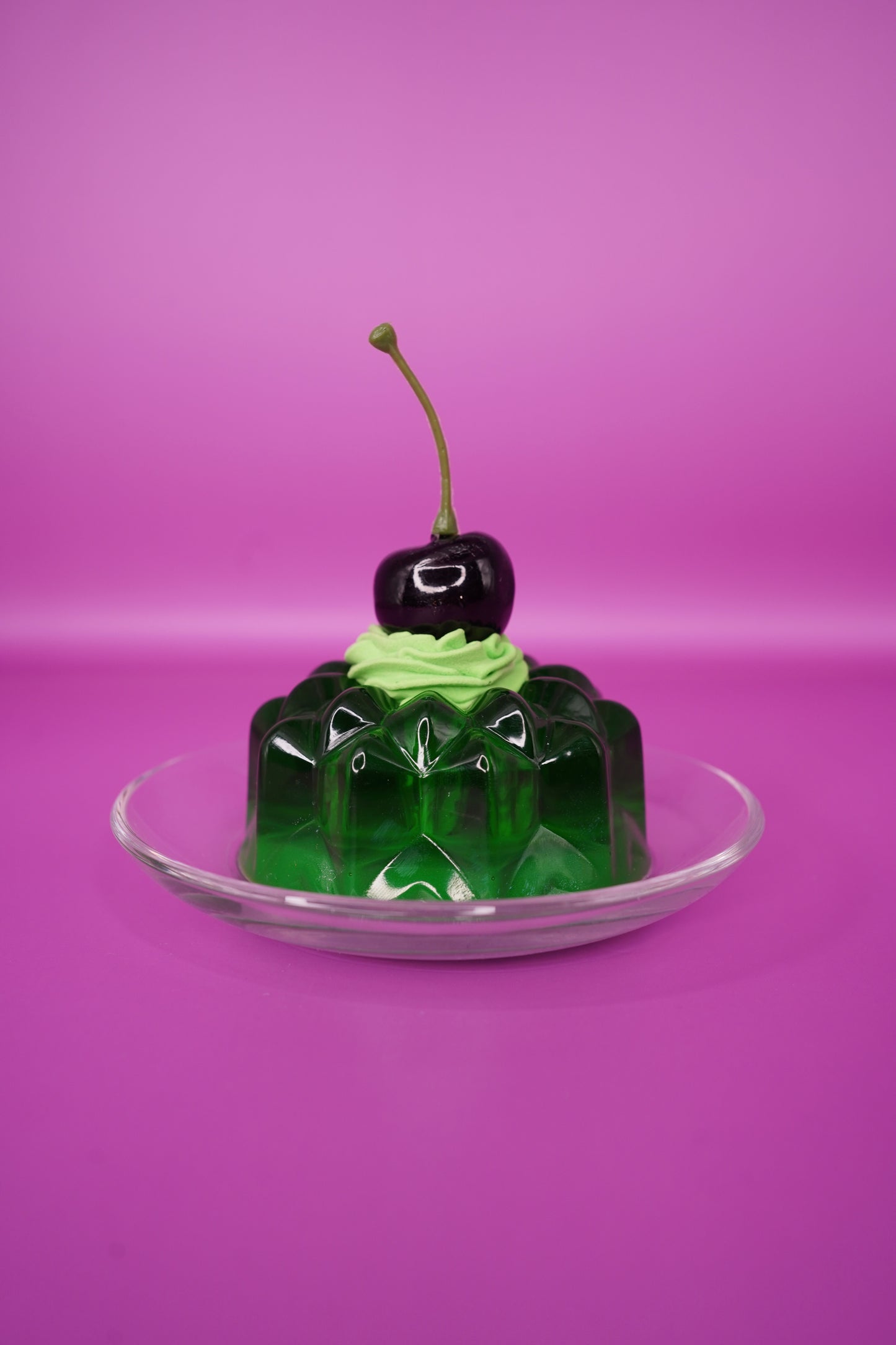 Green Black Cherry Resin Jello