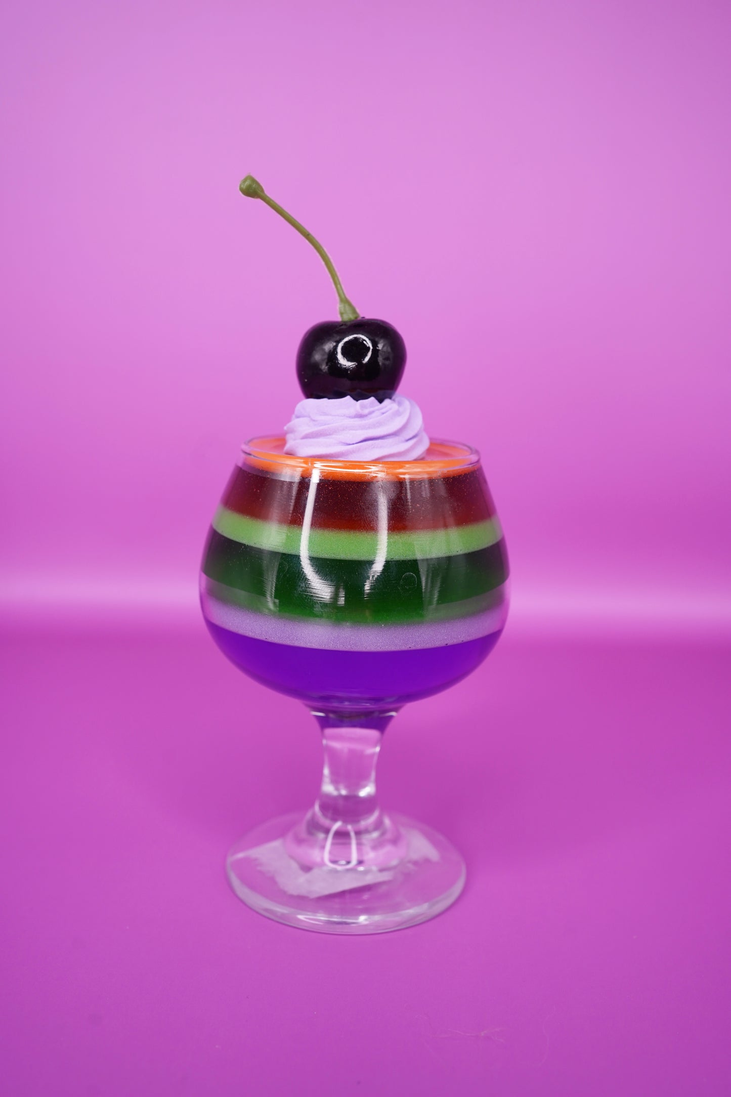 Halloween Layered Resin Jello in Glass