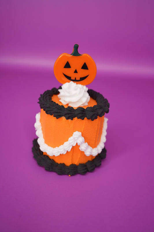 Classic Jack O Lantern Mini Fake Cake