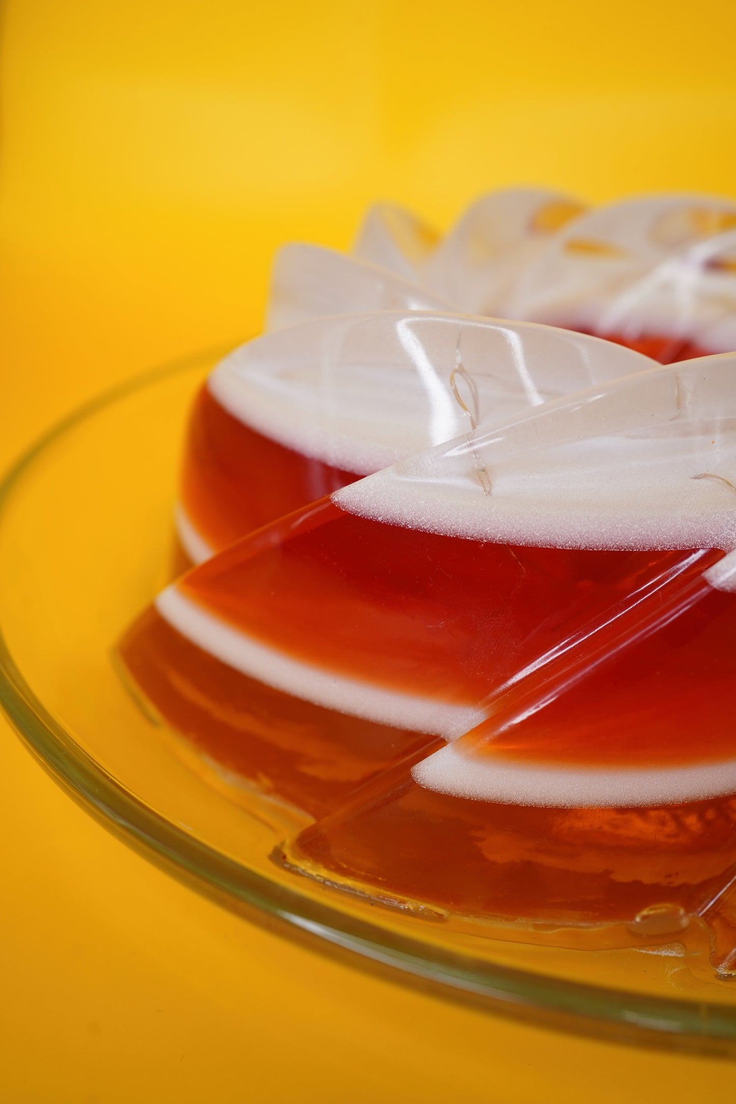 Large Candy Corn Halloween Resin Jello