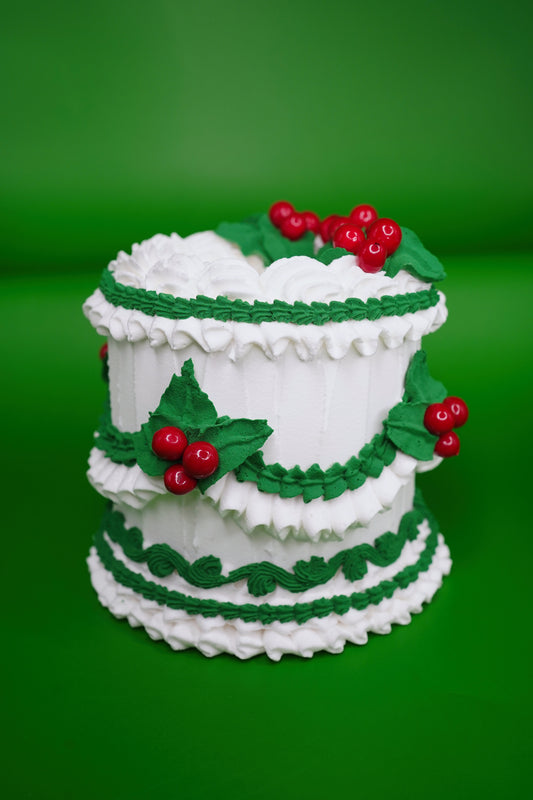 Traditional Christmas Fake Cake