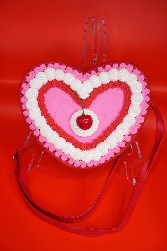 Hot Pink and Red Fake Cake Purse