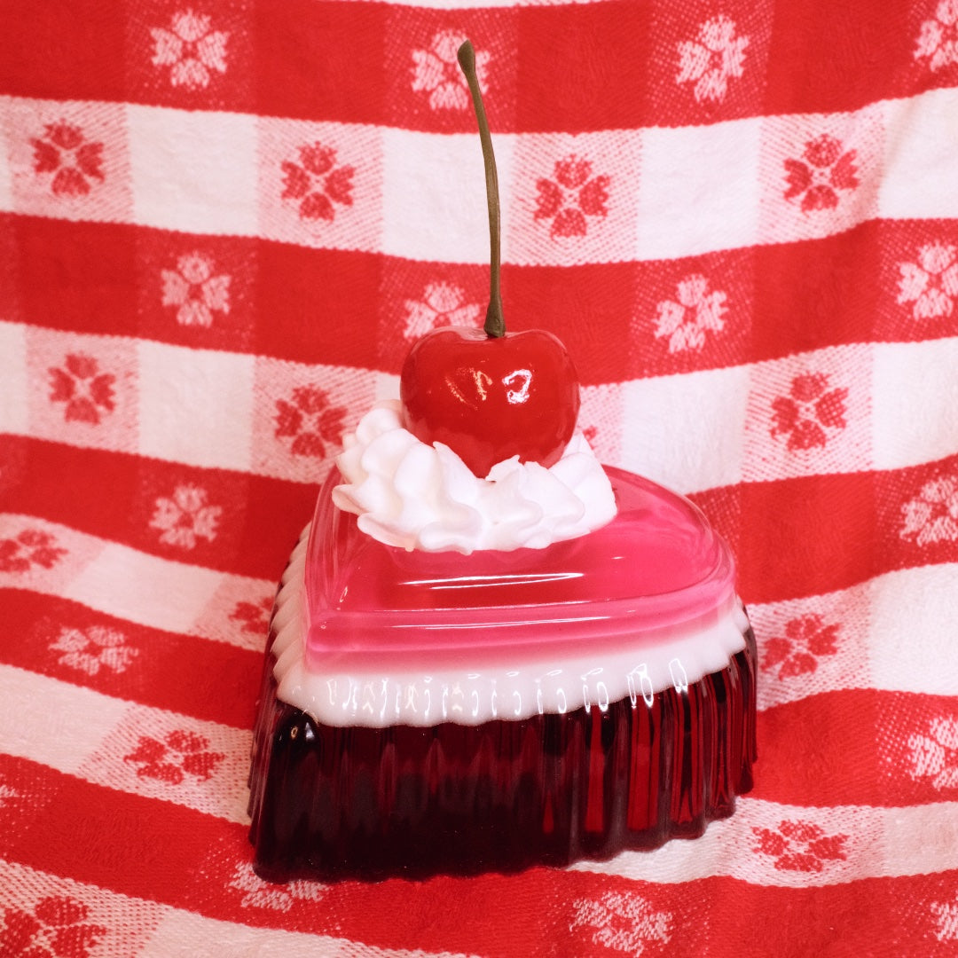 Heart Shaped Red and Pink Jello