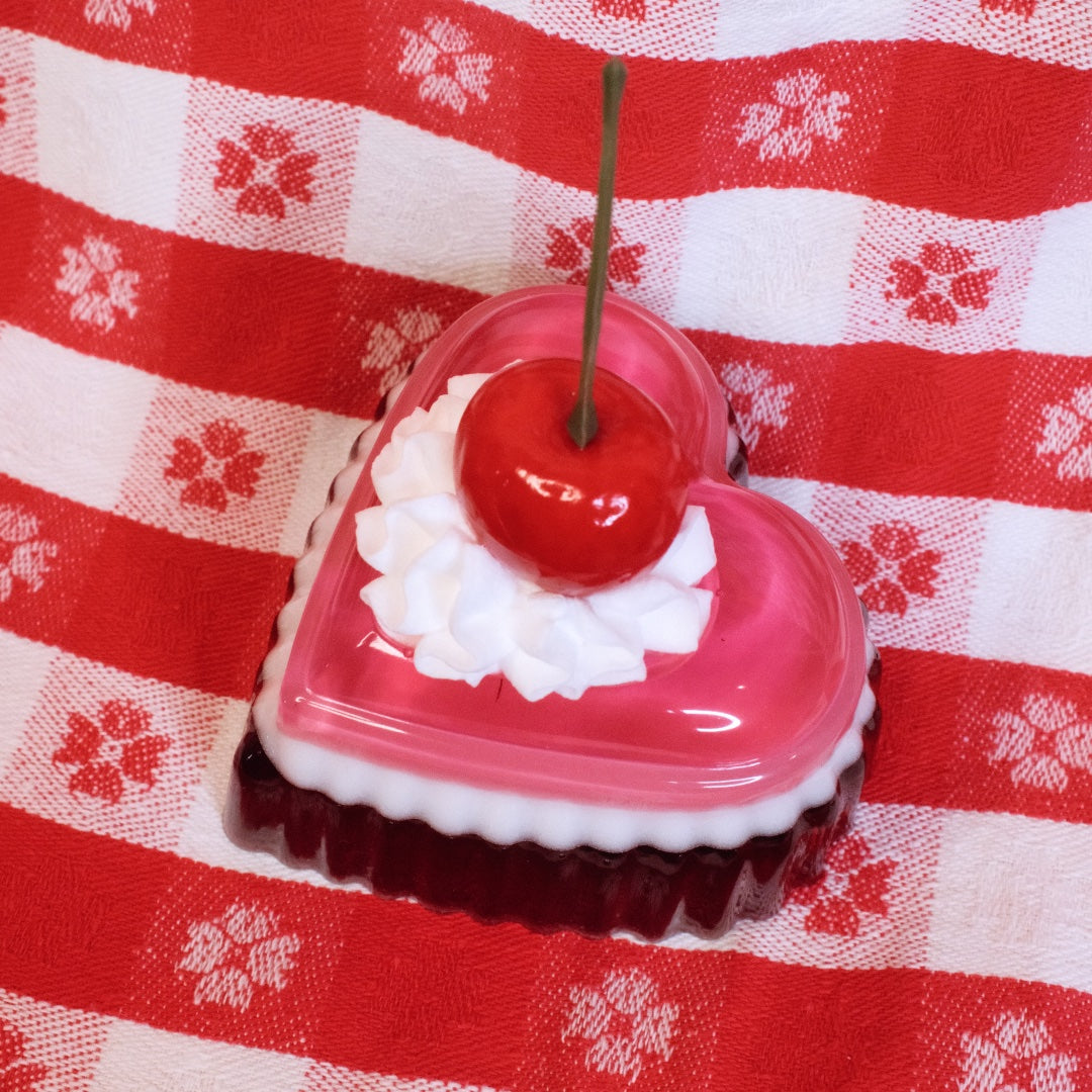 Heart Shaped Red and Pink Jello