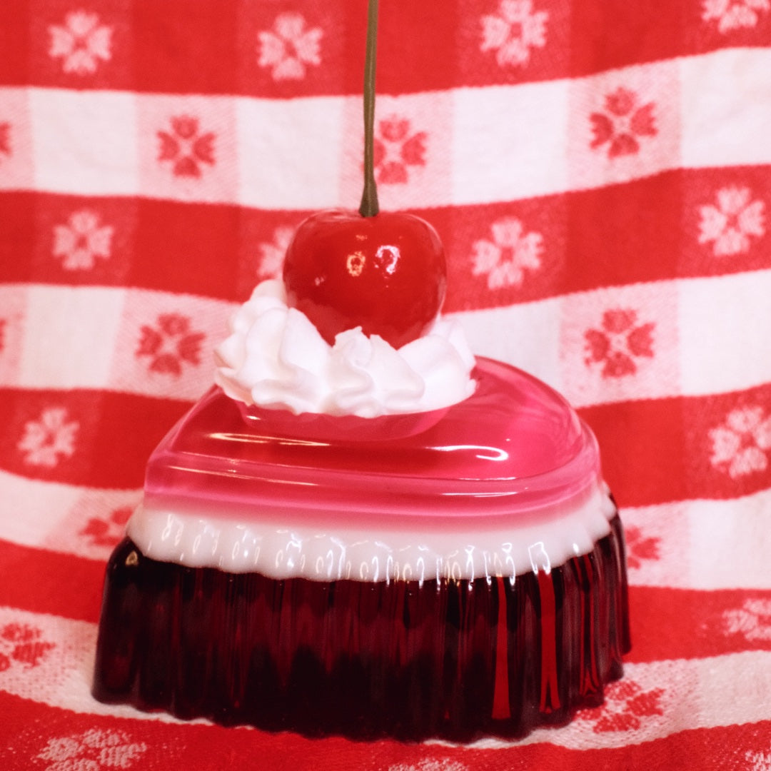 Heart Shaped Red and Pink Jello