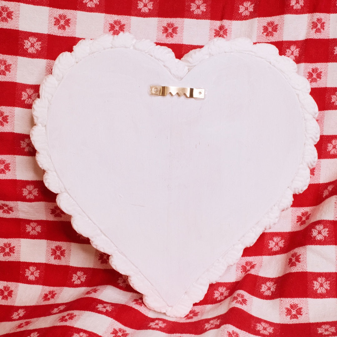 White Heart Cake Wall Hanging