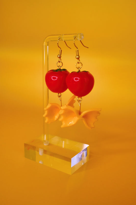 Tomato and Pasta Earrings