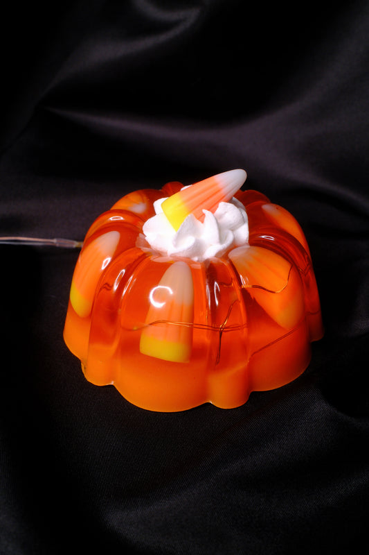 Candy Corn Jello with Lights