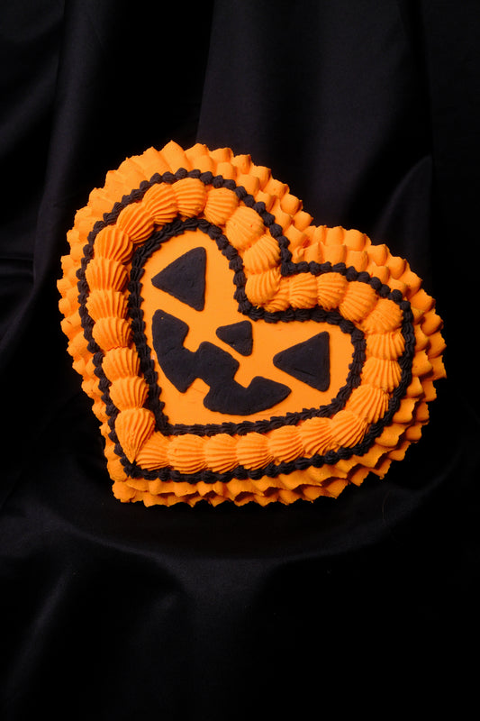 Jack O Lantern Fake Cake Heart