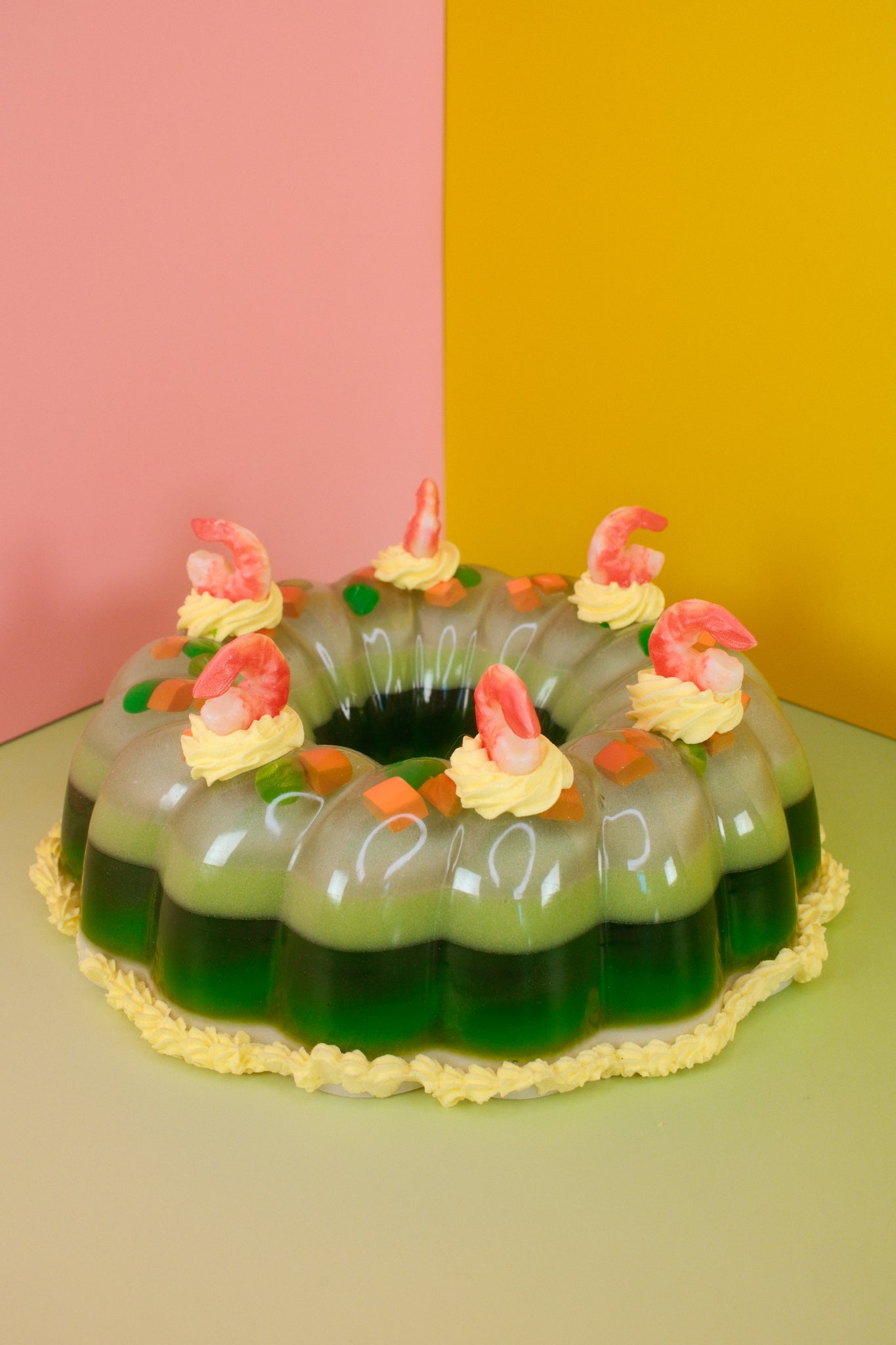 Large Light Up Peas Carrots and Shrimp Jello