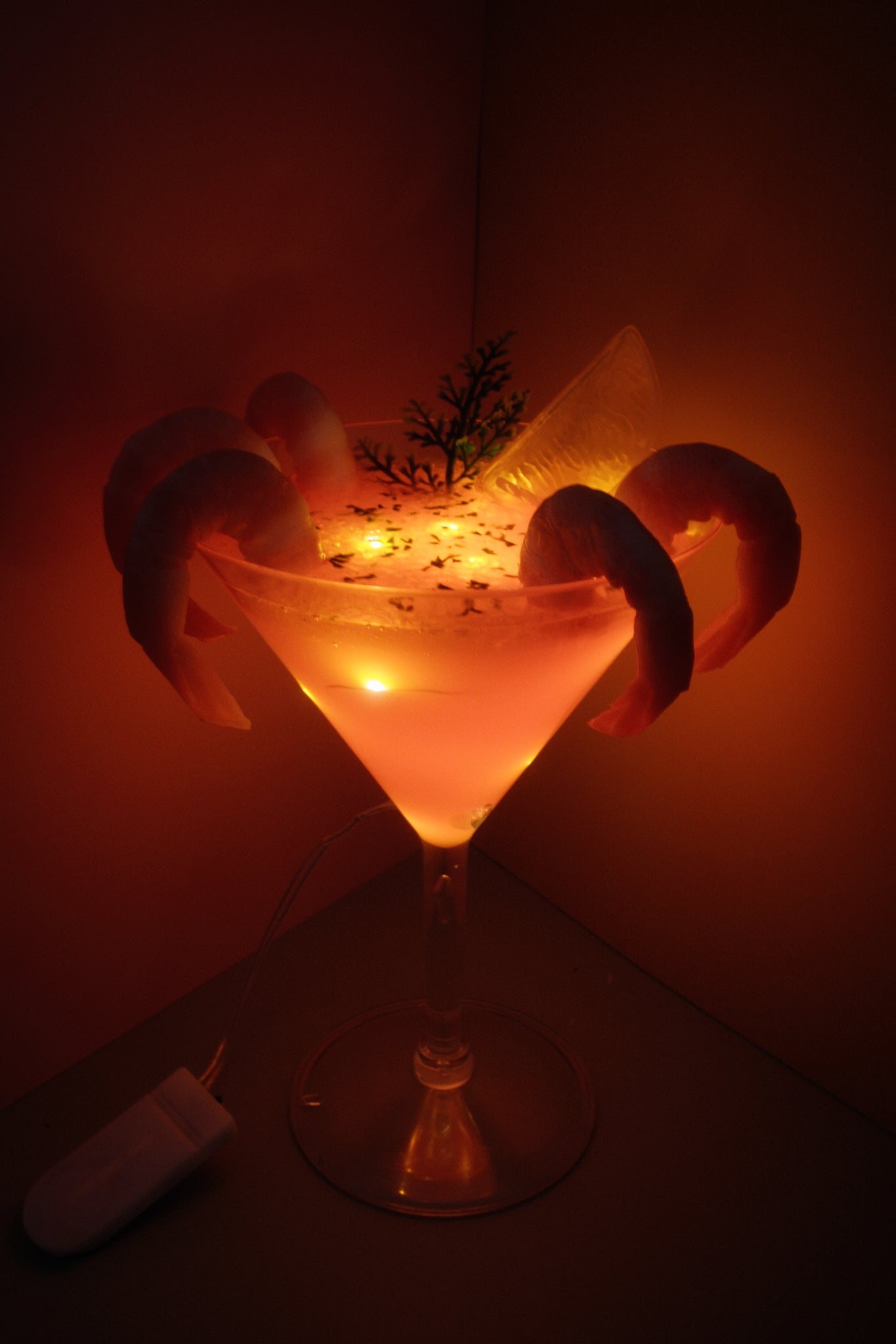 Shrimp Cocktail Lamp