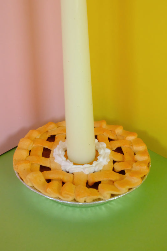 Cherry Pie Candlestick Holder