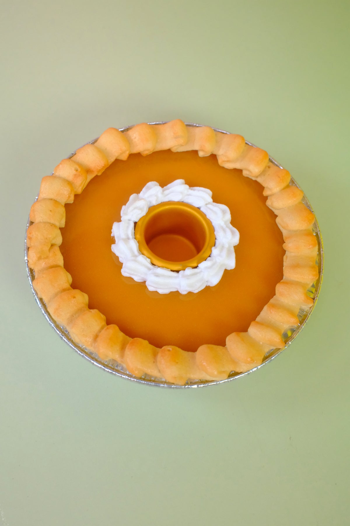 Pumpkin Pie Candlestick Holder