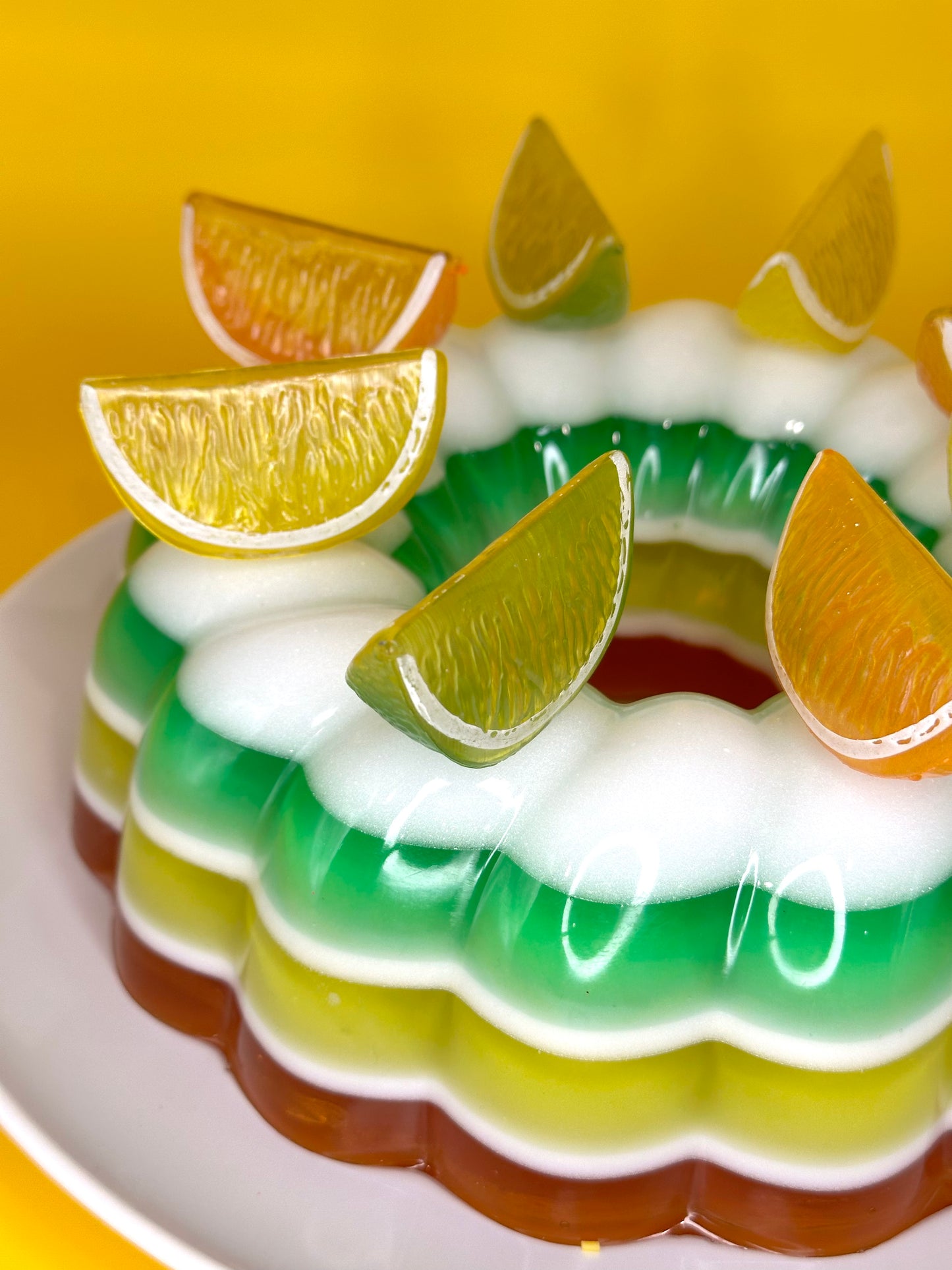 Large Citus Jello Mold in 3 colors and built-in Light