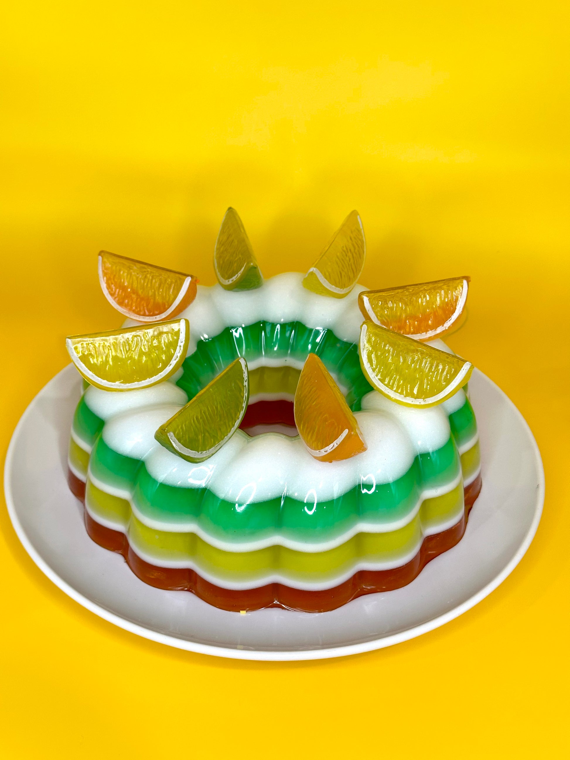 Large Citus Jello Mold in 3 colors and built-in Light